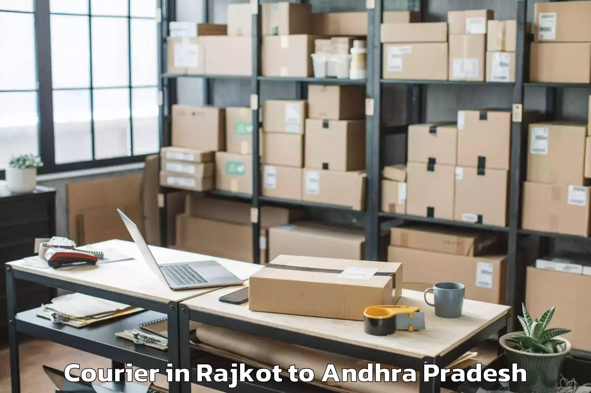 Affordable Rajkot to Koyyalagudem Courier